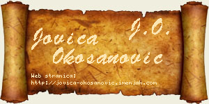 Jovica Okošanović vizit kartica